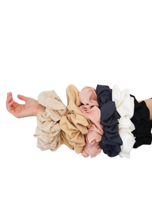 Cotton Ribbed Scrunchie