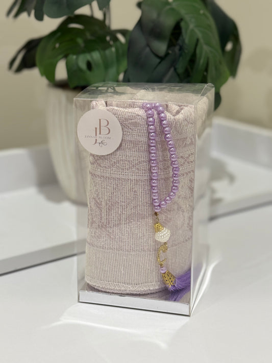 Clear prayer mat gift set