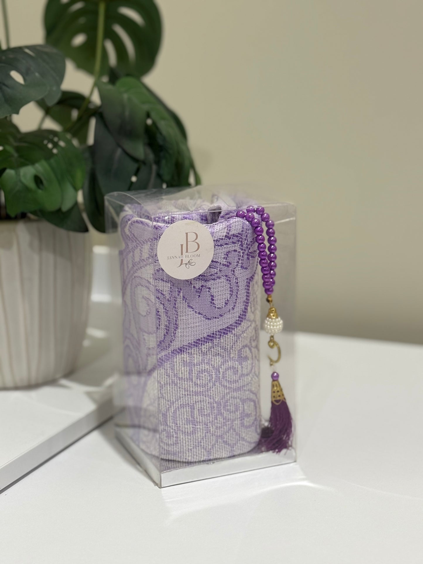 Clear prayer mat gift set