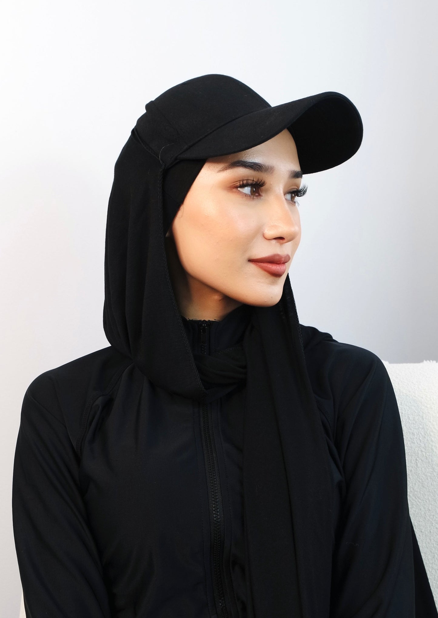 Baseball Cap with Jersey Hijab
