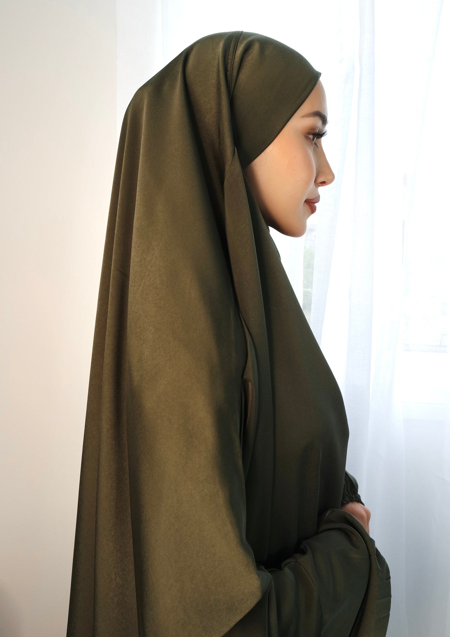 Satin 2-Piece Khimar Set