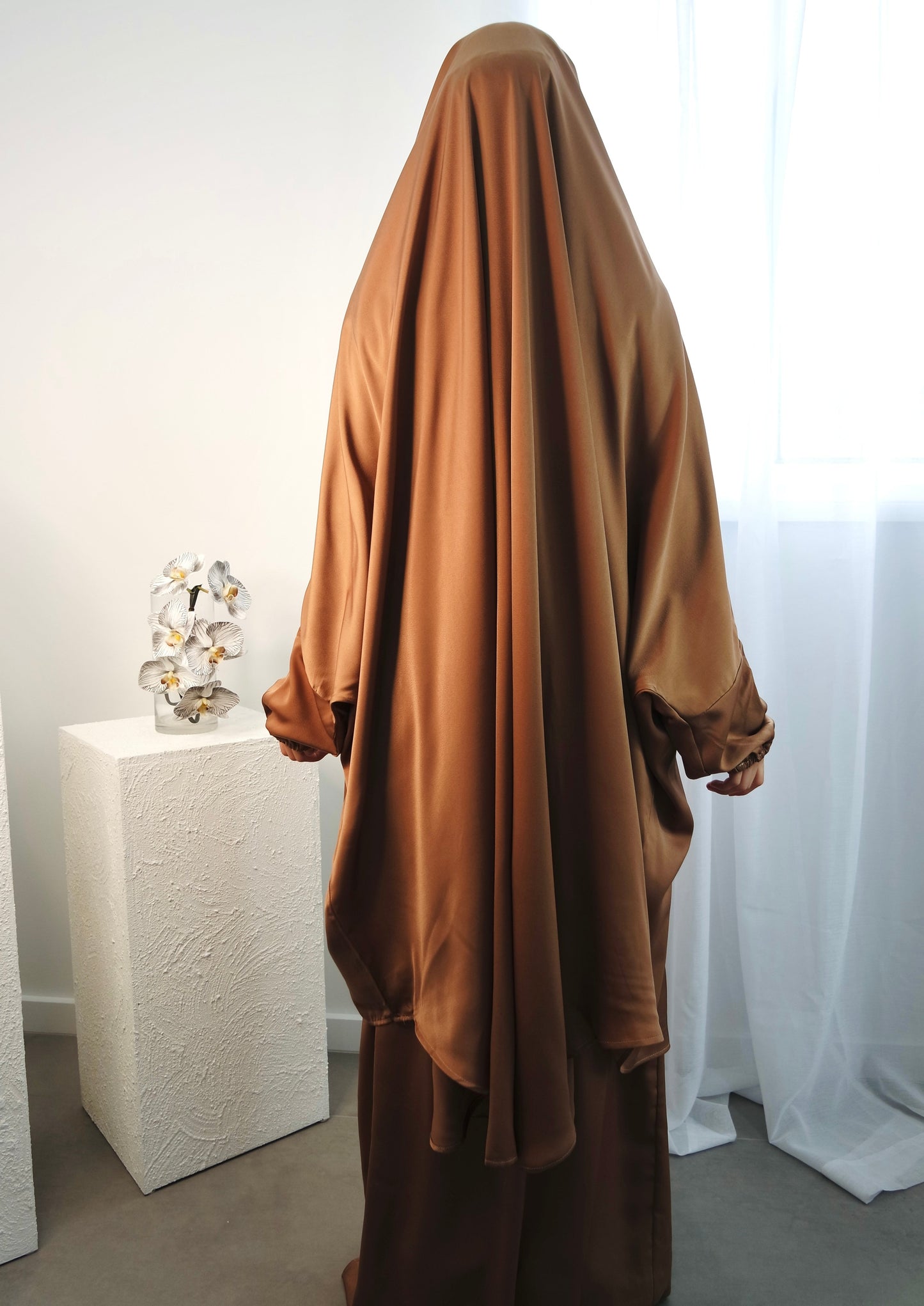 Satin 2-Piece Khimar Set