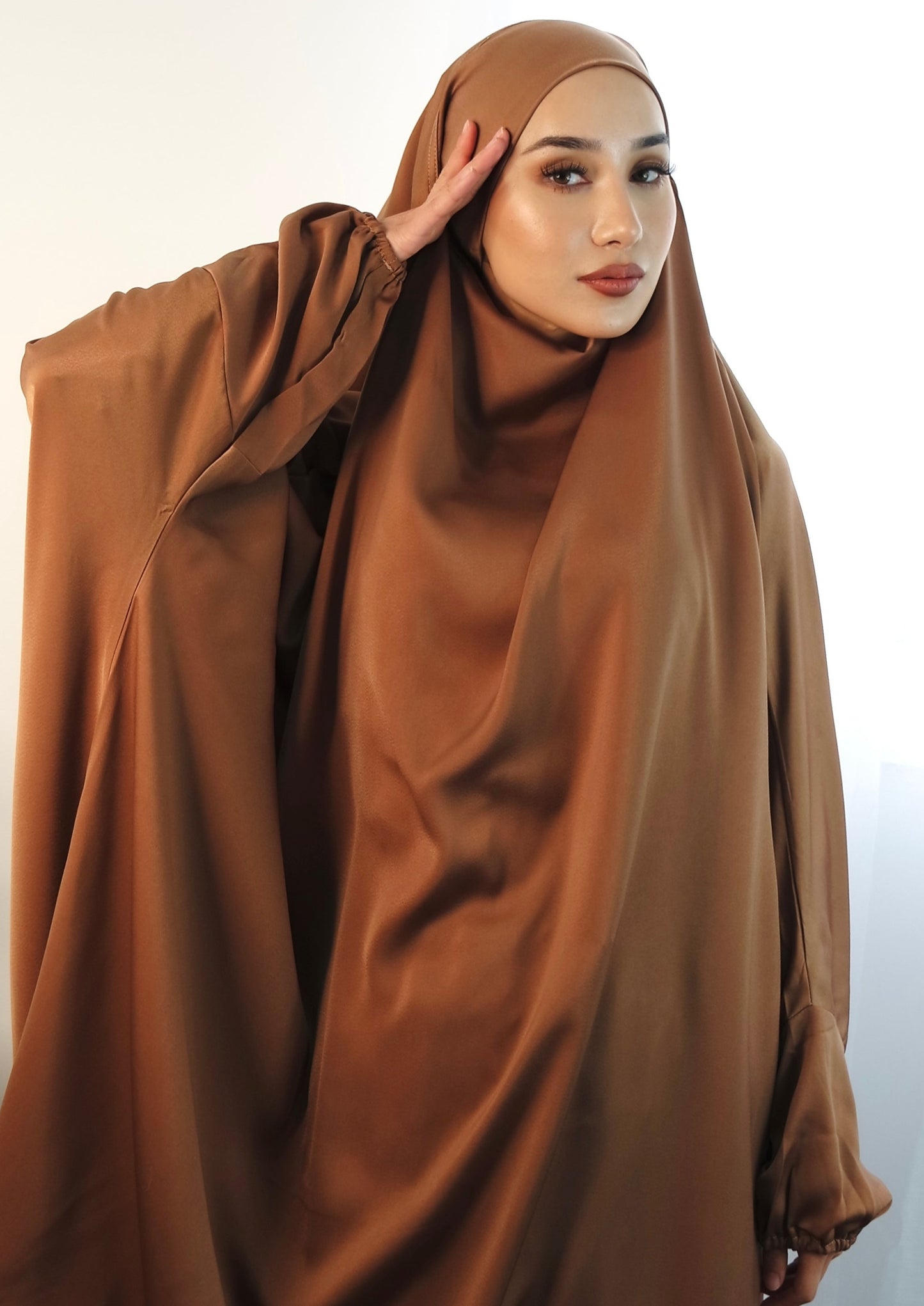 Satin 2-Piece Khimar Set
