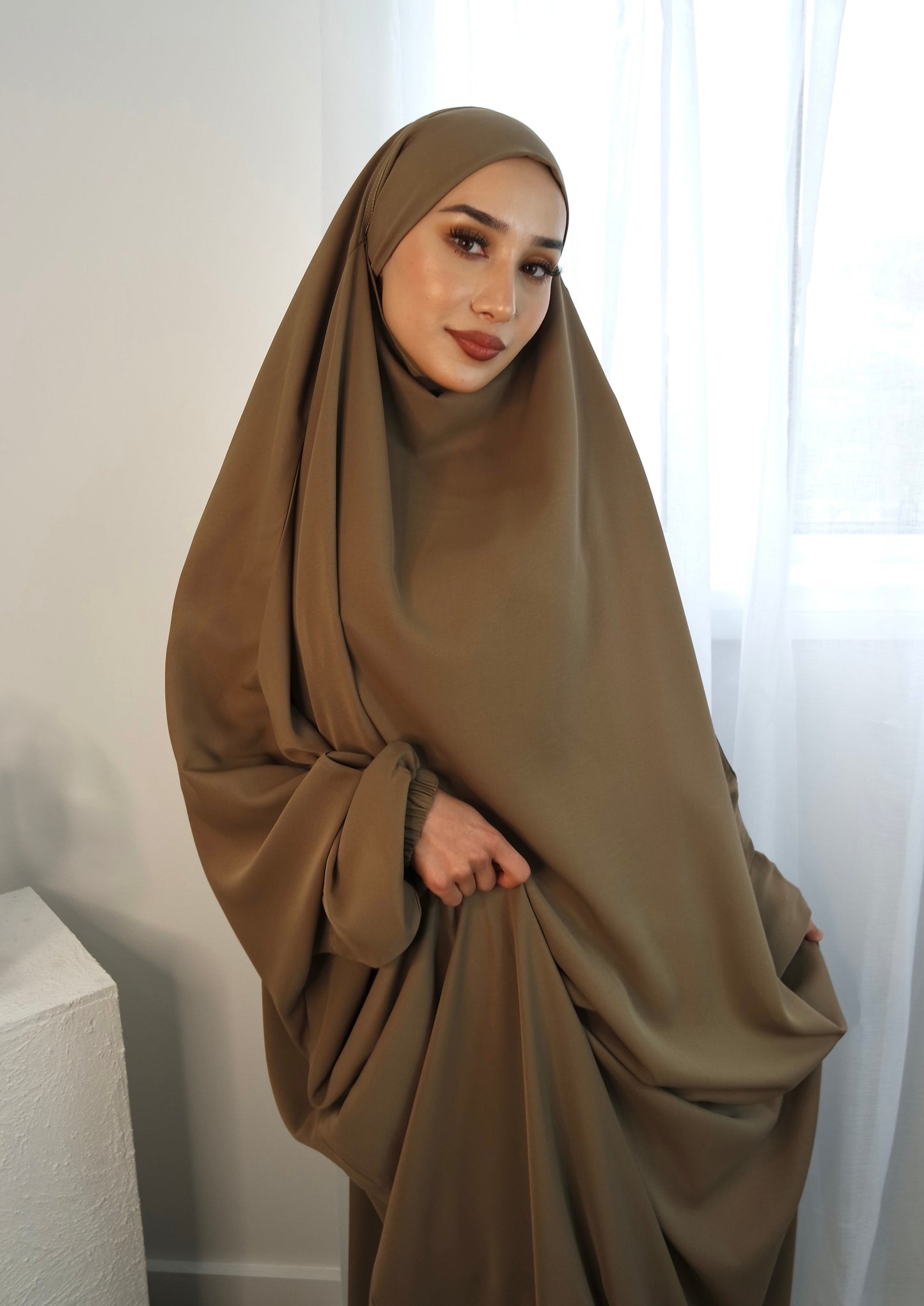 1-Piece French Cotton Khimar